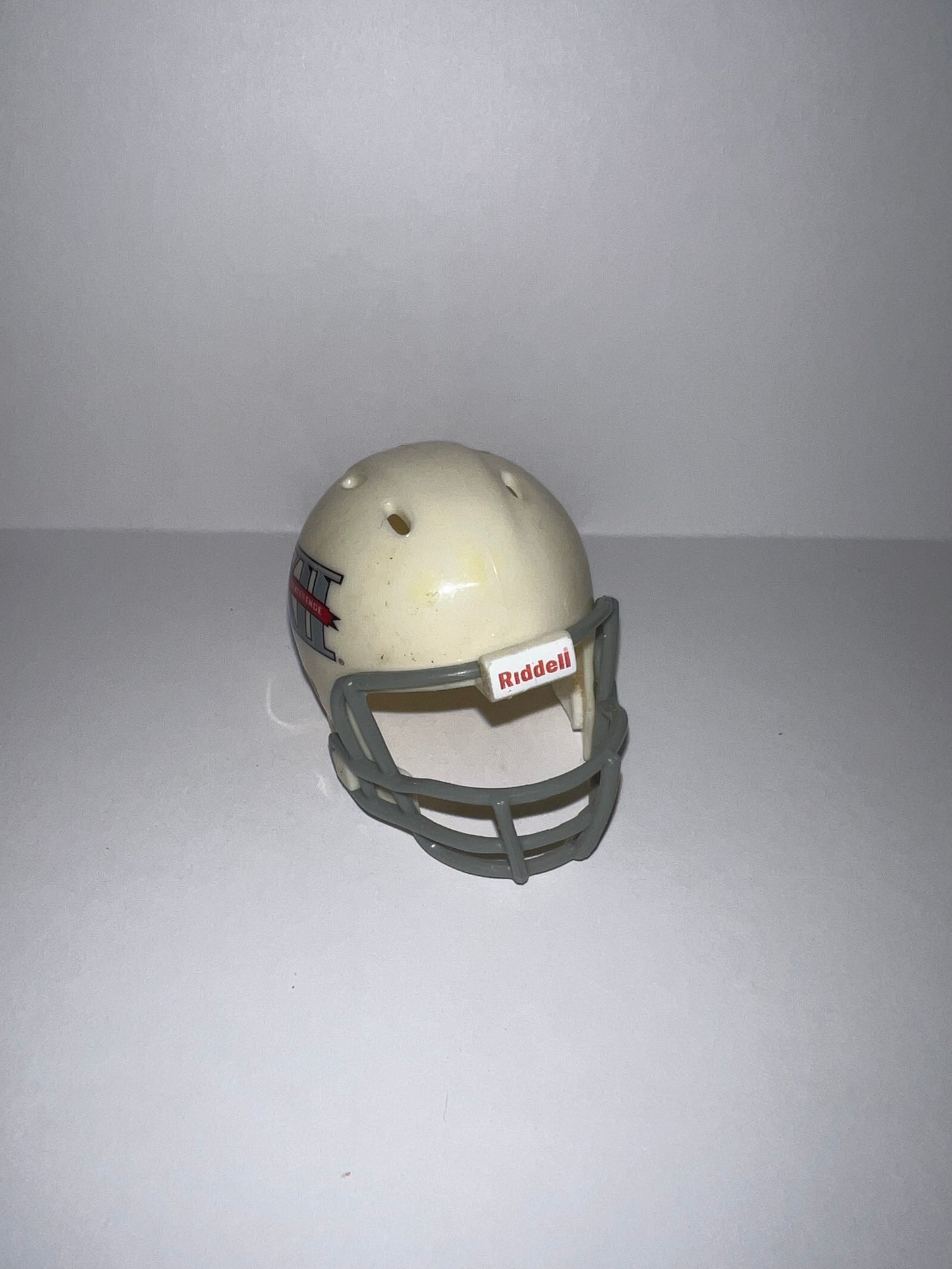 Big XII Conference Logo White Helmet Riddell NCAA Pocket Pro Revolution Pocket Pro Helmet WESTBROOKSPORTSCARDS