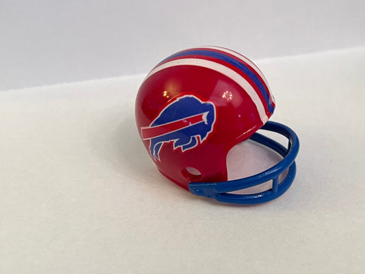 Buffalo Bills NFL 2-Bar Pocket Pro Helmet - 1984 Custom Red helmet with Blue Mask  WESTBROOKSPORTSCARDS   