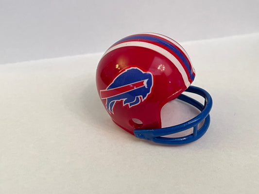 Buffalo Bills NFL 2-Bar Pocket Pro Helmet - 1984 Custom Red helmet with Blue Mask  WESTBROOKSPORTSCARDS