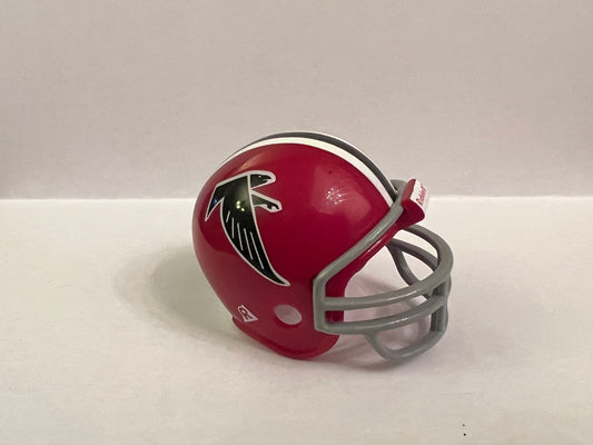 Atlanta Falcons Riddell NFL Pocket Pro Helmet 1970-1976 Throwback (Red helmet with Gray Mask) from series II (2)  WESTBROOKSPORTSCARDS   