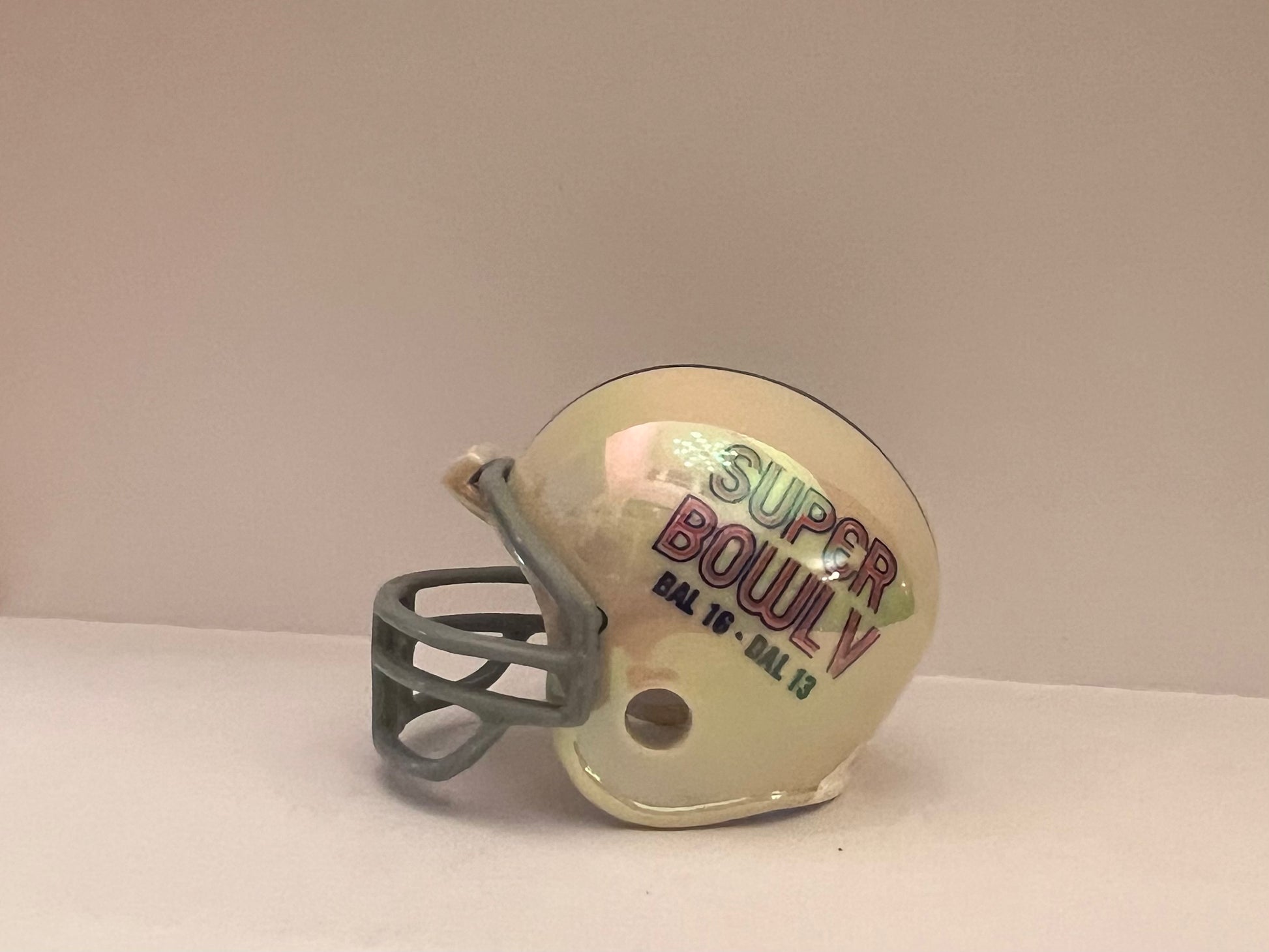 Baltimore Colts Riddell NFL Pocket Pro Helmet Super Bowl V Championship Chrome  WESTBROOKSPORTSCARDS