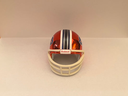 Buffalo Bills Riddell NFL Pocket Pro Helmet 1984-86 Chrome Throwback (Blue Mask)  WESTBROOKSPORTSCARDS