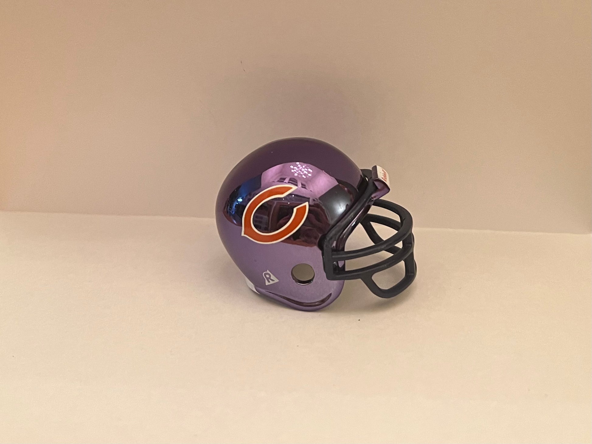 Chicago Bears Riddell NFL Pocket Pro Helmet Super Bowl XX Championship Chrome  WESTBROOKSPORTSCARDS   
