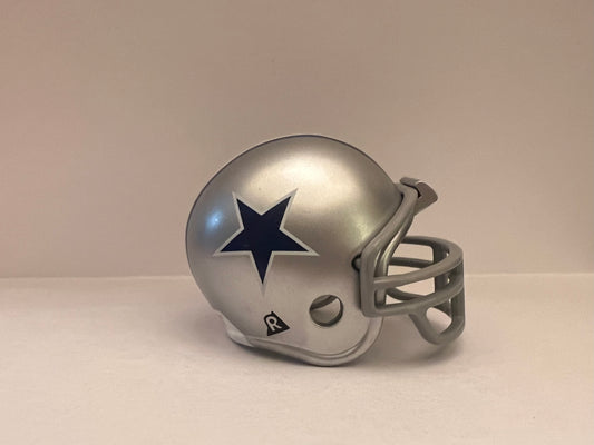 Dallas Cowboys Riddell NFL Pocket Pro Helmet 1964-1966 Throwback (Blue Star with only white border on silver Helmet) very rare  WESTBROOKSPORTSCARDS   