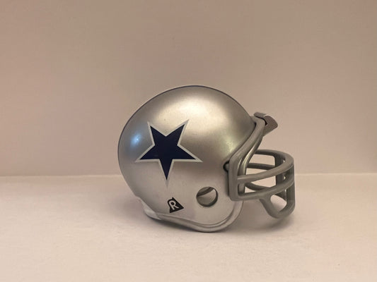 Dallas Cowboys Riddell NFL Pocket Pro Helmet 1964-1966 Throwback (Blue Star with only white border on silver Helmet) very rare  WESTBROOKSPORTSCARDS