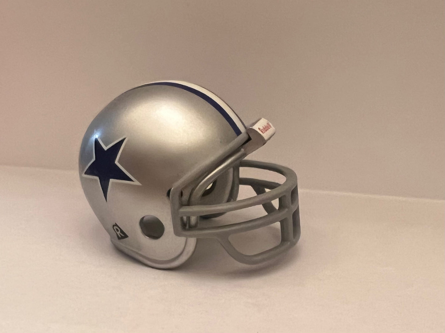 Dallas Cowboys Riddell NFL Pocket Pro Helmet 1964-1966 Throwback (Blue Star with only white border on silver Helmet) very rare WESTBROOKSPORTSCARDS