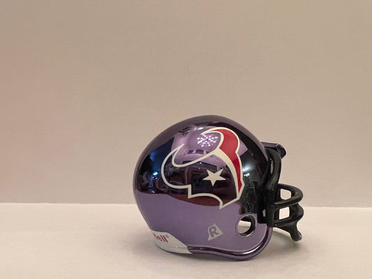 Houston Texans Riddell NFL Pocket Pro Helmet Chrome  WESTBROOKSPORTSCARDS