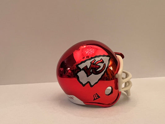 Kansas City Chiefs Riddell NFL Pocket Pro Helmet Chrome  WESTBROOKSPORTSCARDS