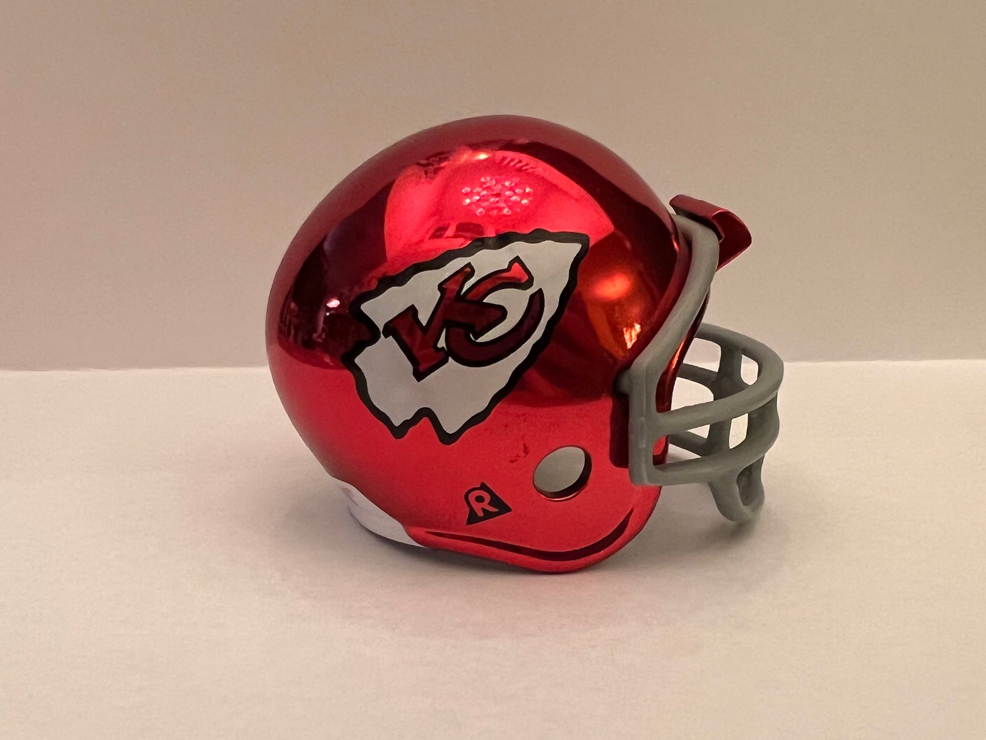 Kansas City Chiefs Riddell NFL Pocket Pro Helmet Super Bowl IV Championship Chrome Throwback  WESTBROOKSPORTSCARDS