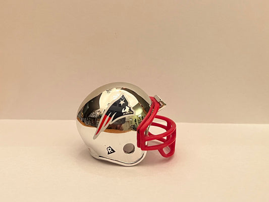 New England Patriots Riddell NFL Pocket Pro Helmet Chrome  WESTBROOKSPORTSCARDS
