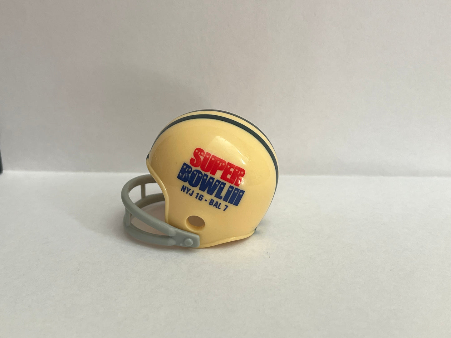 New York Jets Riddell NFL Pocket Pro Helmet Super Bowl III Championship WESTBROOKSPORTSCARDS