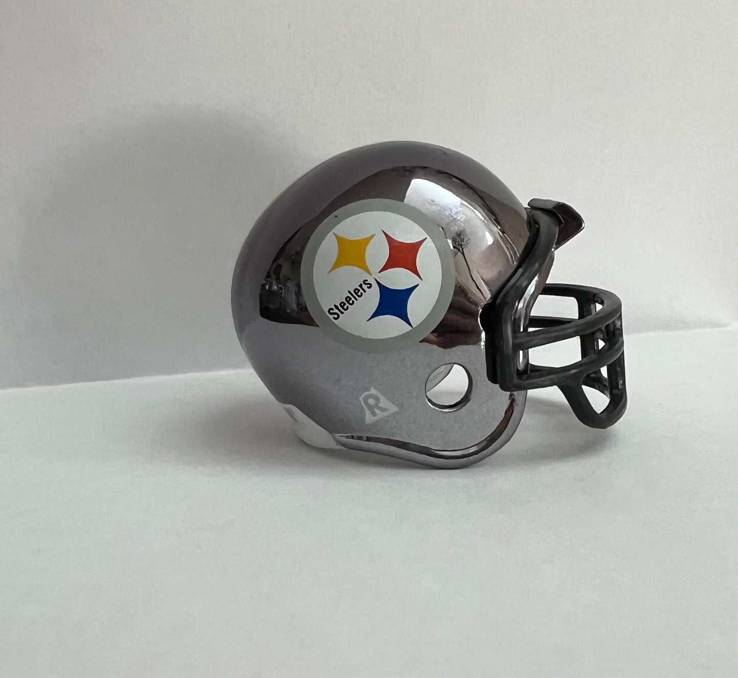Pittsburgh Steelers Riddell NFL Pocket Pro Helmet Chrome WESTBROOKSPORTSCARDS