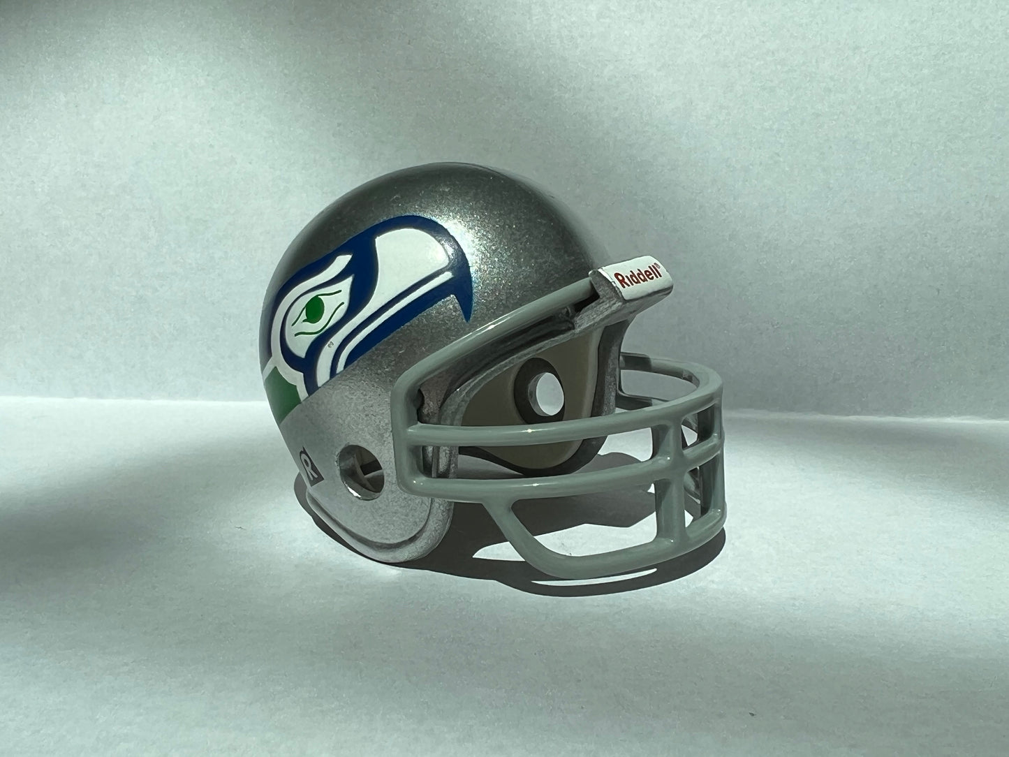 Seattle Seahawks Riddell NFL Pocket Pro 1976-82 Throwback (Same helmet as Old Style with Grey Mask) WESTBROOKSPORTSCARDS