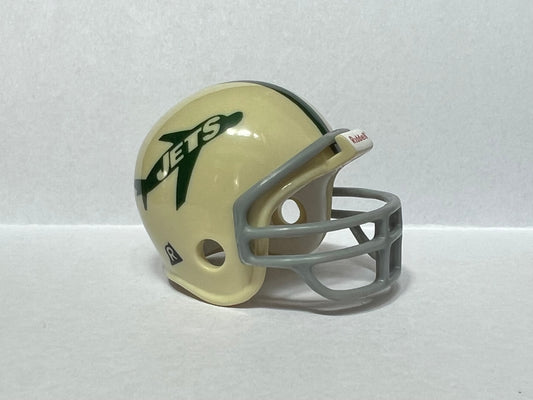 New York Jets Riddell NFL Pocket Pro Helmet 1963 Throwback (Jet Logo) from series 1  WESTBROOKSPORTSCARDS