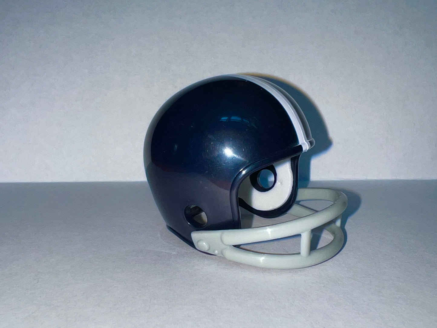 Baltimore Colts Riddell 2-Bar NFL Pocket Pro Helmet 1956 Throwback (Blue helmet with 2 shoes on back) WESTBROOKSPORTSCARDS