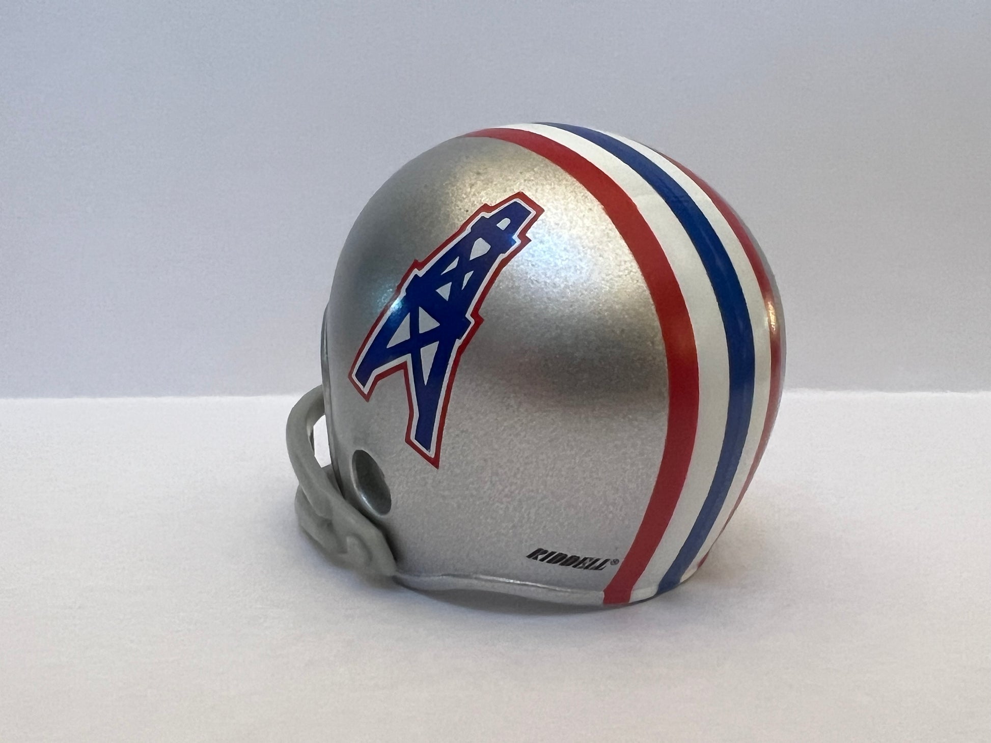 Houston Oilers Riddell NFL 2-Bar Pocket Pro Helmet 1969 Throwback (Silver Helmet)  WESTBROOKSPORTSCARDS