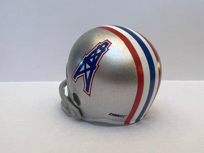Houston Oilers Riddell NFL 2-Bar Pocket Pro Helmet 1969 Throwback (Silver Helmet)  WESTBROOKSPORTSCARDS   
