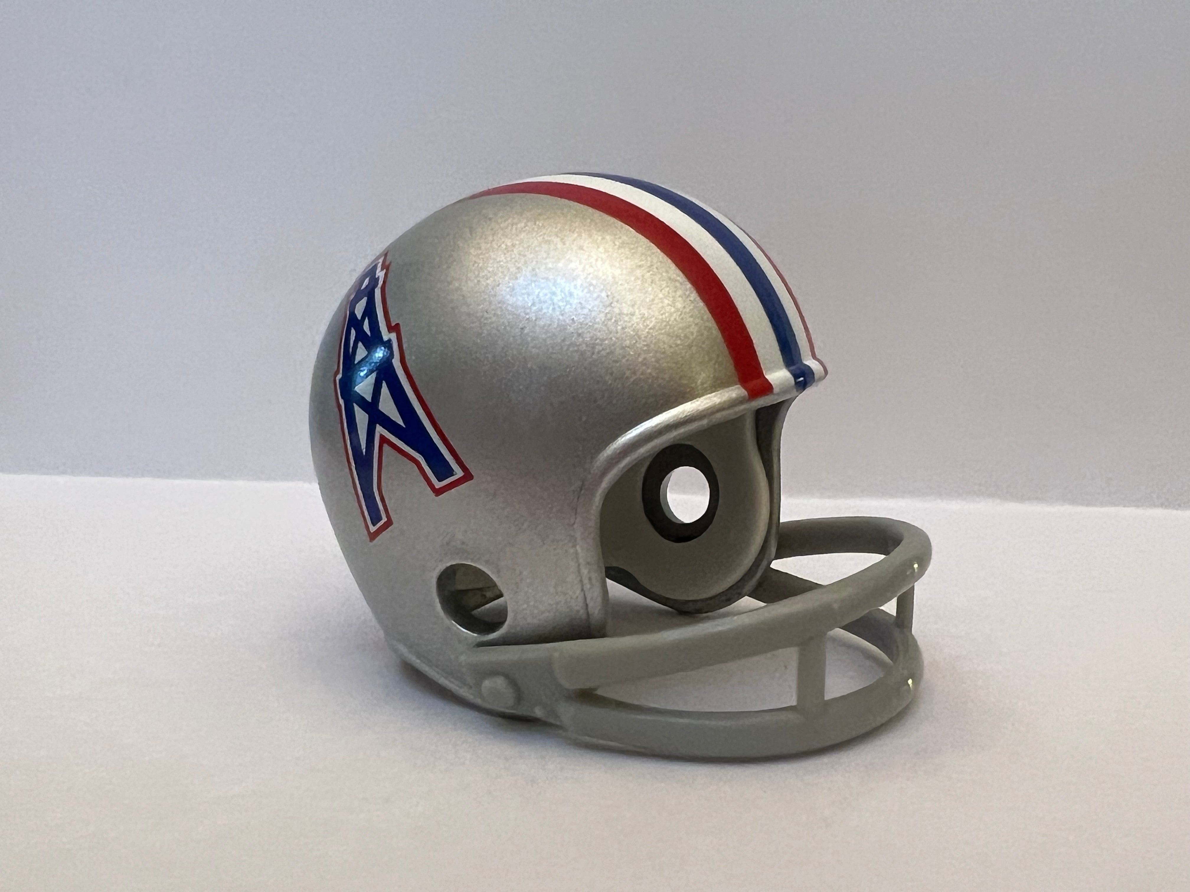 air pro ii mini football helmet Houston Oilers Riddell NFL 2-Bar Pocket Pro Helmet 1969 Throwback (Sil – WESTBROOKSPORTSCARDS