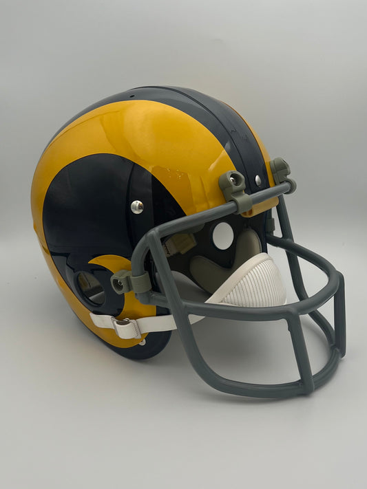 TK2 Style Suspension Football Helmet- Custom 1973 Los Angeles Rams OPO Facemask Sports Mem, Cards & Fan Shop:Fan Apparel & Souvenirs:Football-NFL Riddell