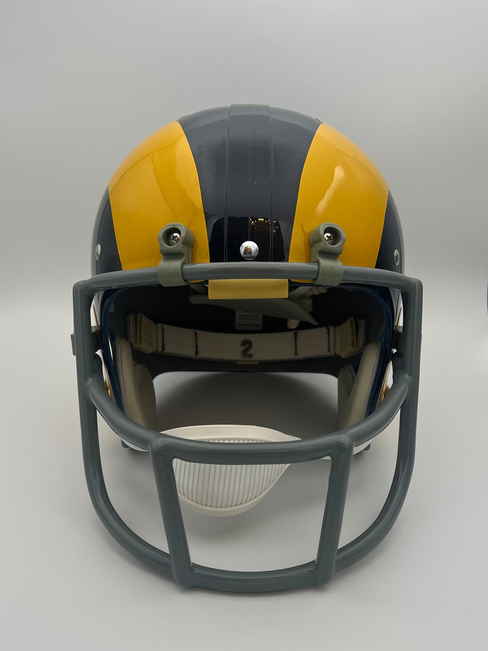 TK2 Style Suspension Football Helmet- Custom 1973 Los Angeles Rams OPO Facemask Sports Mem, Cards & Fan Shop:Fan Apparel & Souvenirs:Football-NFL Riddell
