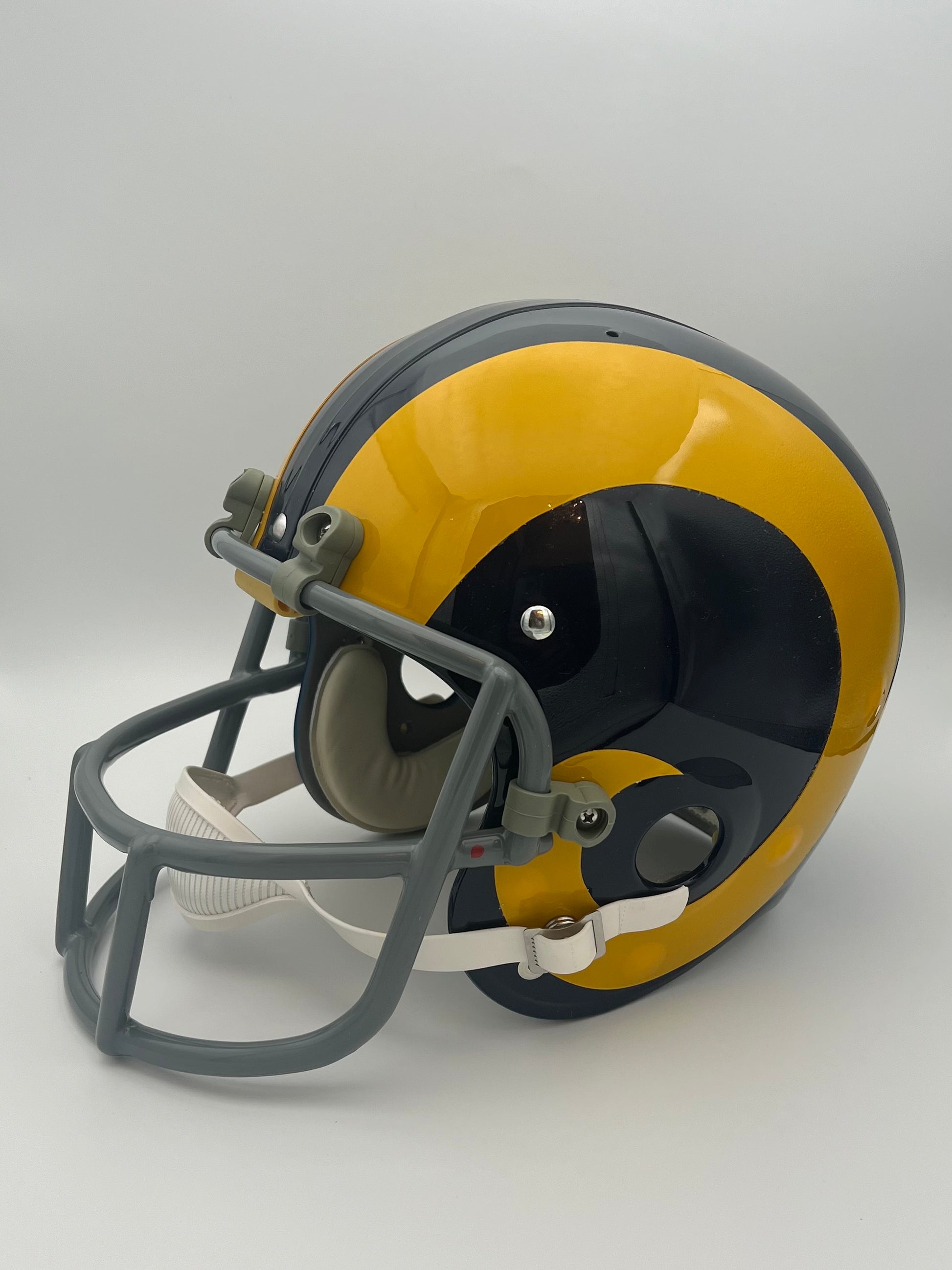TK2 Style Suspension Football Helmet- Custom 1973 Los Angeles Rams OPO Facemask Sports Mem, Cards & Fan Shop:Fan Apparel & Souvenirs:Football-NFL Riddell   
