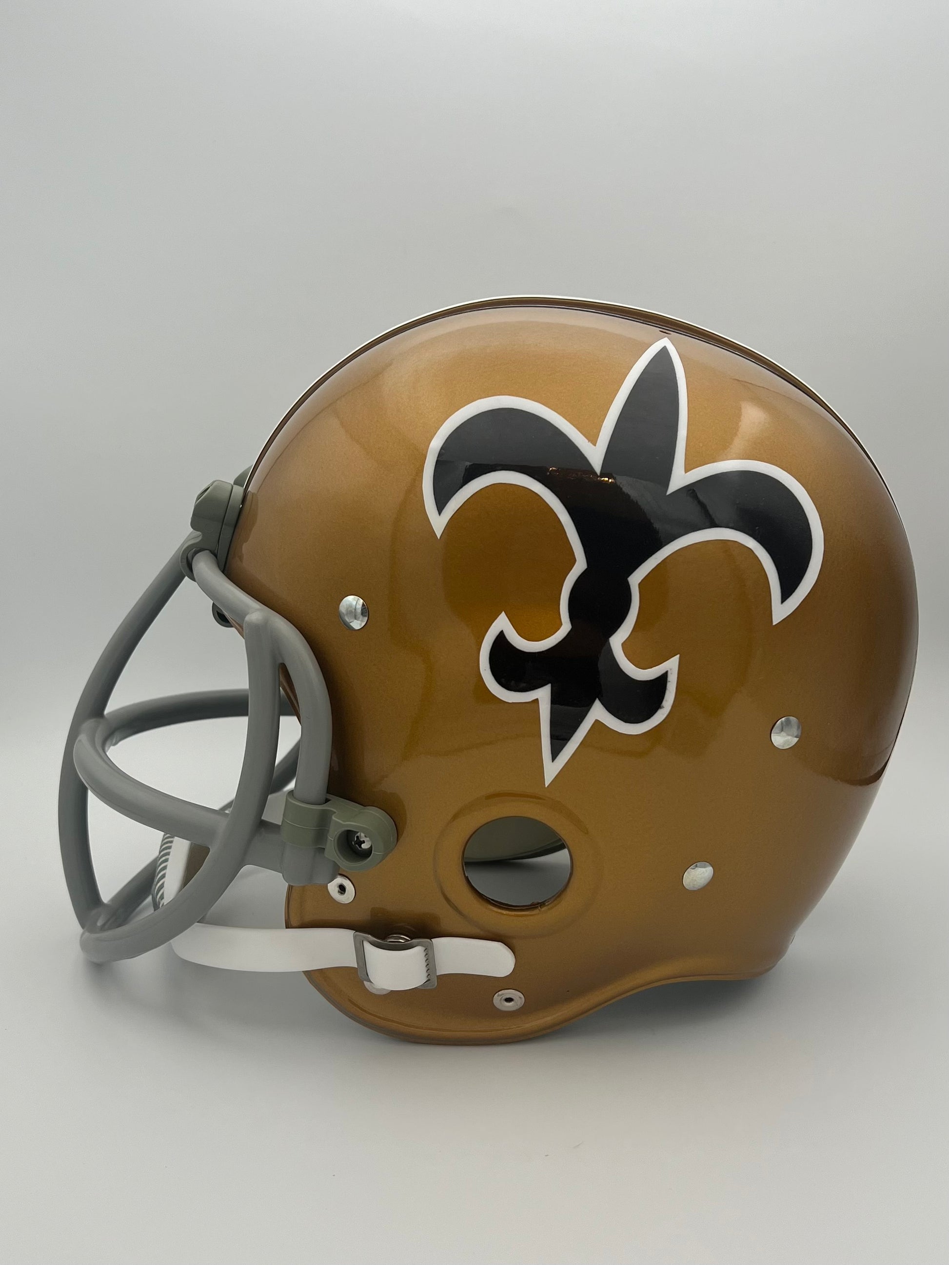 RK Vintage Style 1967 New Orleans Saints Football Helmet Doug Atkinson Sports Mem, Cards & Fan Shop:Game Used Memorabilia:Football-NFL:Helmet WESTBROOKSPORTSCARDS