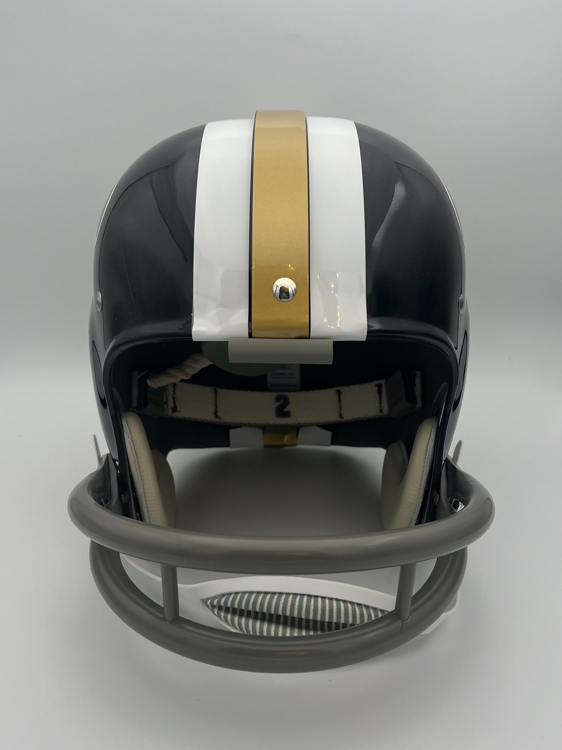 RK Vintage Style 1969 New Orleans Saints Pre-Season Football Helmet Sports Mem, Cards & Fan Shop:Game Used Memorabilia:Football-NFL:Helmet WESTBROOKSPORTSCARDS   