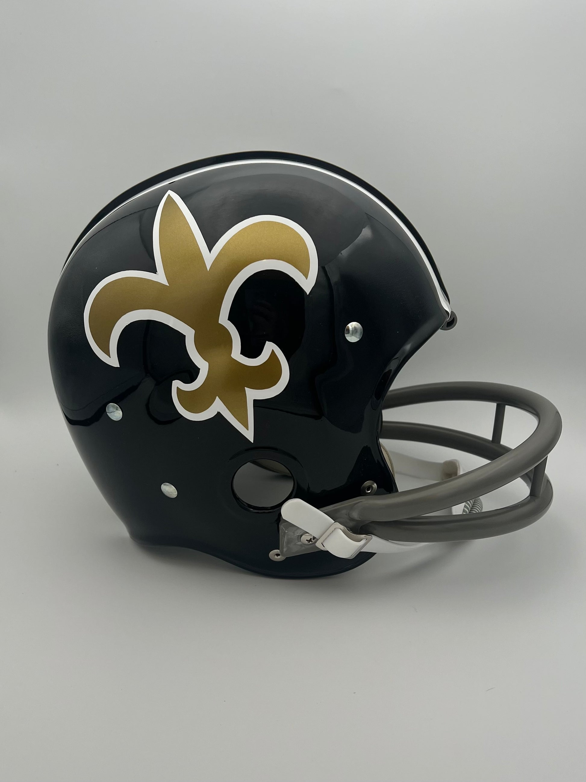 RK Vintage Style 1969 New Orleans Saints Pre-Season Football Helmet Sports Mem, Cards & Fan Shop:Game Used Memorabilia:Football-NFL:Helmet WESTBROOKSPORTSCARDS