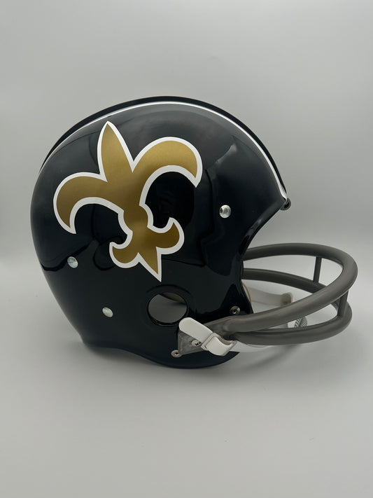 RK Vintage Style 1969 New Orleans Saints Pre-Season Football Helmet Sports Mem, Cards & Fan Shop:Game Used Memorabilia:Football-NFL:Helmet WESTBROOKSPORTSCARDS   