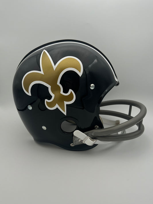 RK Vintage Style 1969 New Orleans Saints Pre-Season Football Helmet Sports Mem, Cards & Fan Shop:Game Used Memorabilia:Football-NFL:Helmet WESTBROOKSPORTSCARDS