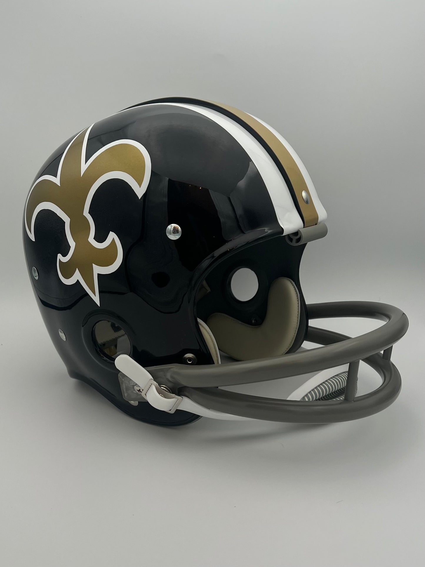 RK Vintage Style 1969 New Orleans Saints Pre-Season Football Helmet Sports Mem, Cards & Fan Shop:Game Used Memorabilia:Football-NFL:Helmet WESTBROOKSPORTSCARDS
