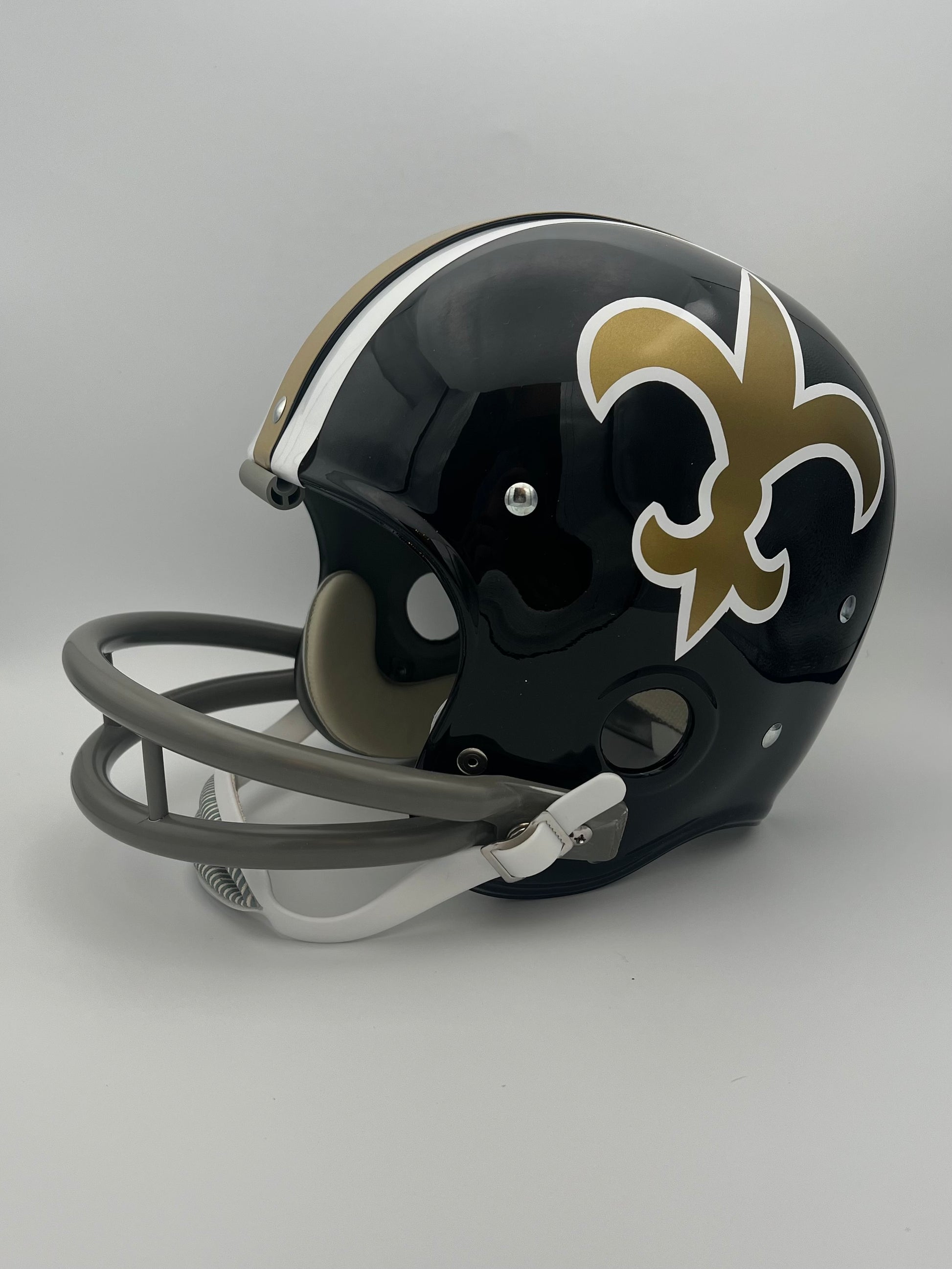 RK Vintage Style 1969 New Orleans Saints Pre-Season Football Helmet Sports Mem, Cards & Fan Shop:Game Used Memorabilia:Football-NFL:Helmet WESTBROOKSPORTSCARDS