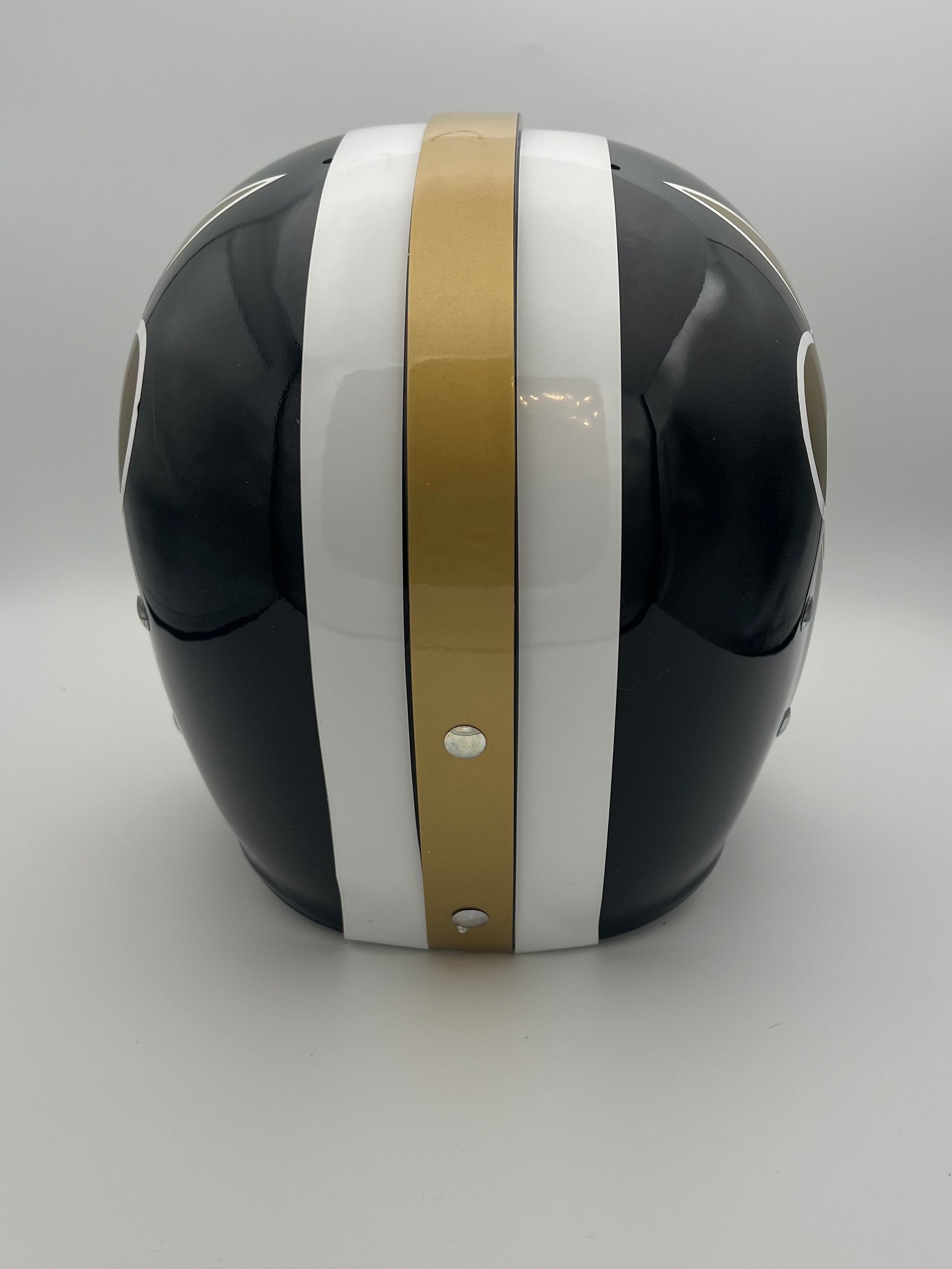 RK Vintage Style 1969 New Orleans Saints Pre-Season Football Helmet Sports Mem, Cards & Fan Shop:Game Used Memorabilia:Football-NFL:Helmet WESTBROOKSPORTSCARDS