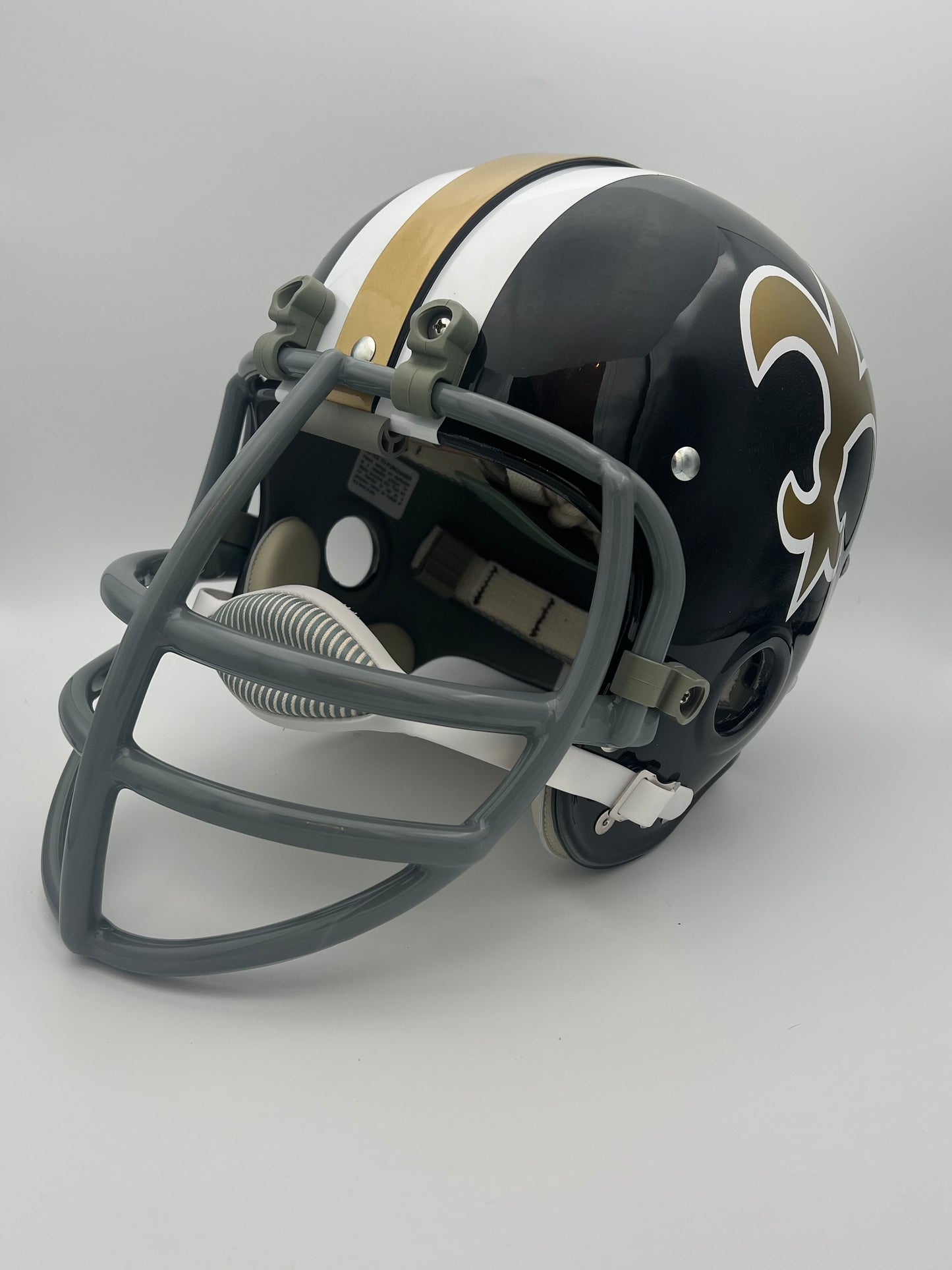 RK Vintage Style 1969 New Orleans Saints Football Helmet Doug Atkinson Sports Mem, Cards & Fan Shop:Game Used Memorabilia:Football-NFL:Helmet WESTBROOKSPORTSCARDS
