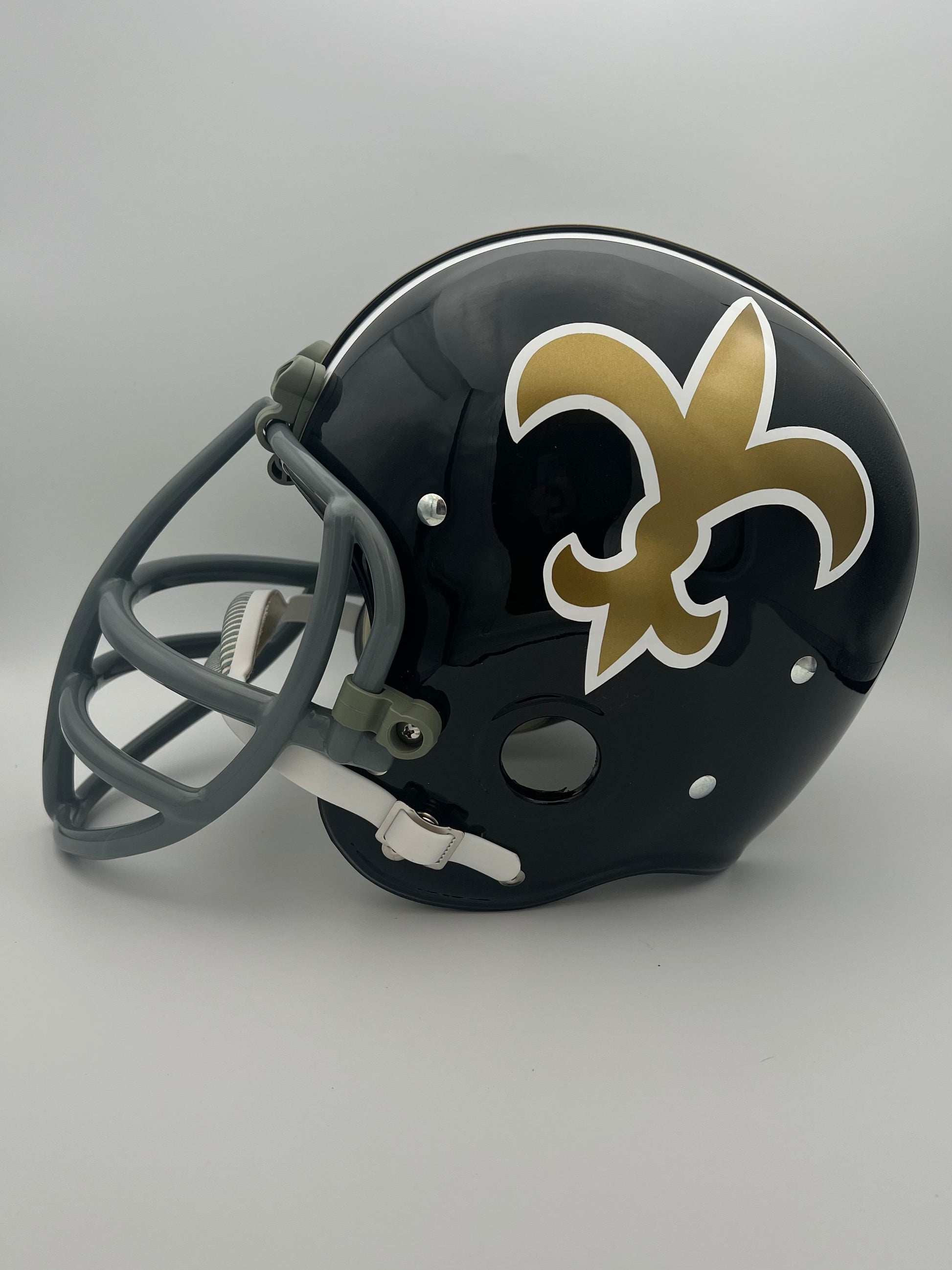 RK Vintage Style 1969 New Orleans Saints Football Helmet Doug Atkinson Sports Mem, Cards & Fan Shop:Game Used Memorabilia:Football-NFL:Helmet WESTBROOKSPORTSCARDS   