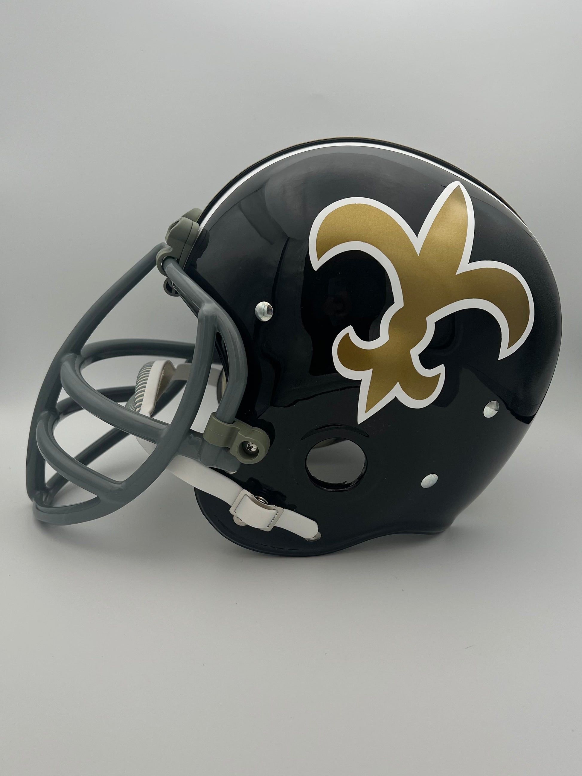 RK Vintage Style 1969 New Orleans Saints Football Helmet Doug Atkinson Sports Mem, Cards & Fan Shop:Game Used Memorabilia:Football-NFL:Helmet WESTBROOKSPORTSCARDS