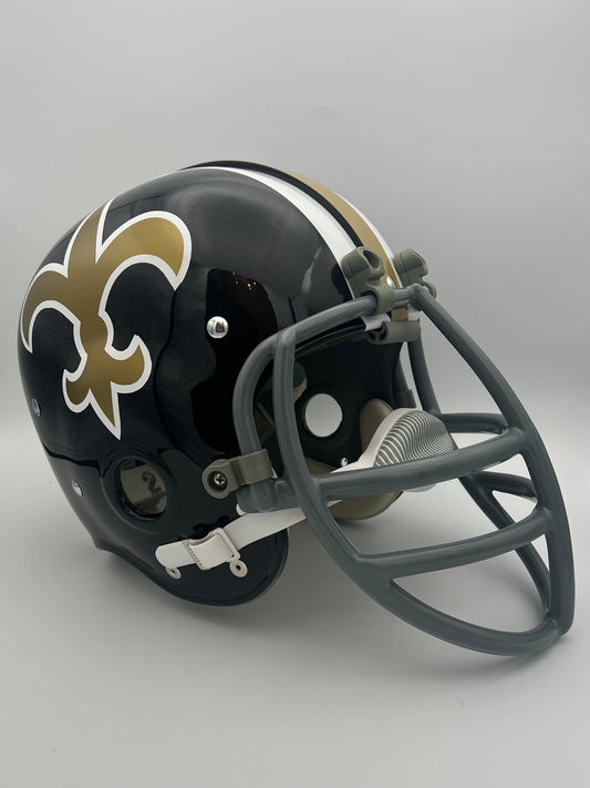 RK Vintage Style 1969 New Orleans Saints Football Helmet Doug Atkinson Sports Mem, Cards & Fan Shop:Game Used Memorabilia:Football-NFL:Helmet WESTBROOKSPORTSCARDS