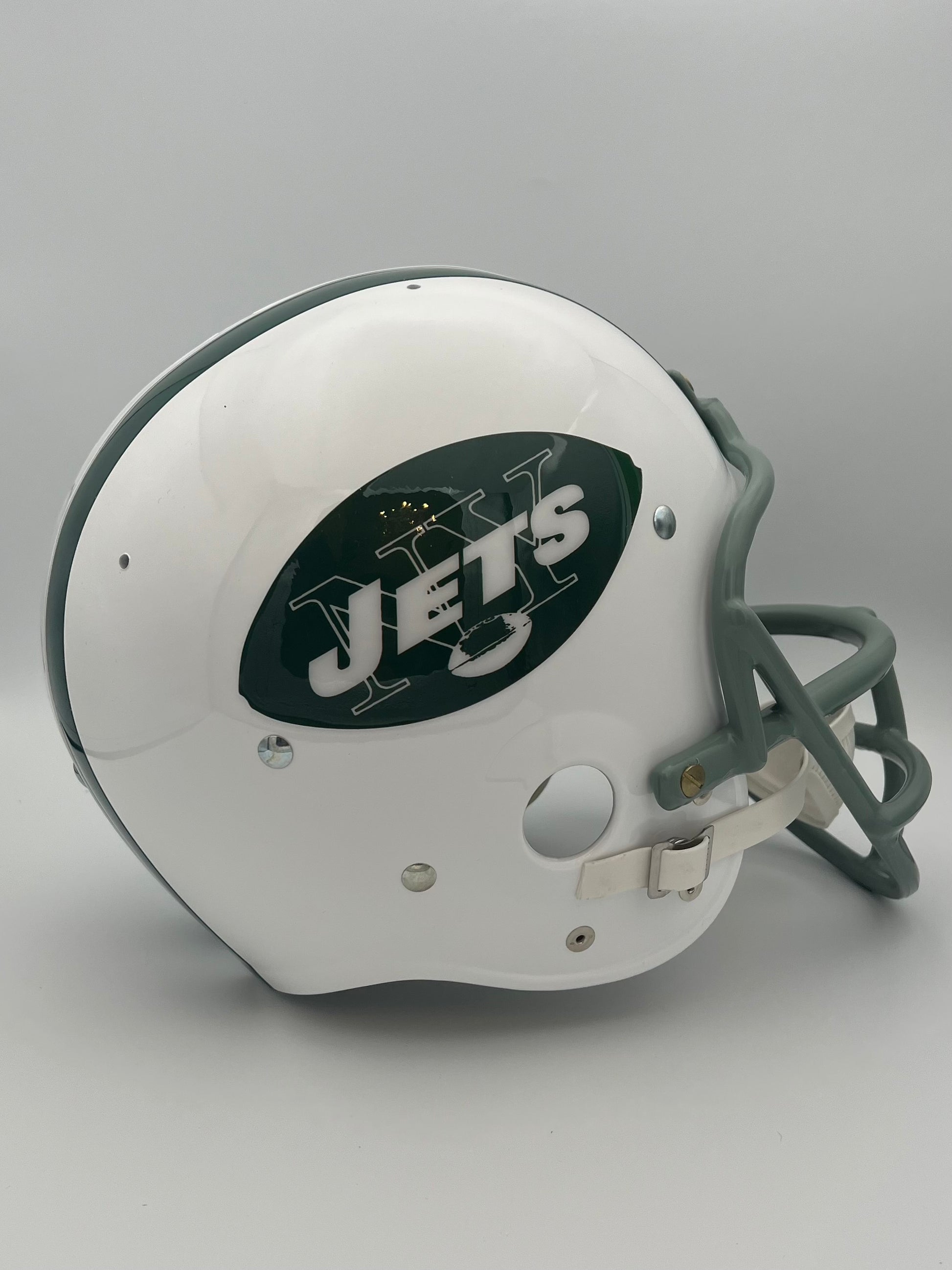 TK2 Vintage Style New York Jets Football Helmet Broadway Joe Willie Namath Sports Mem, Cards & Fan Shop:Game Used Memorabilia:Football-NFL:Helmet WESTBROOKSPORTSCARDS