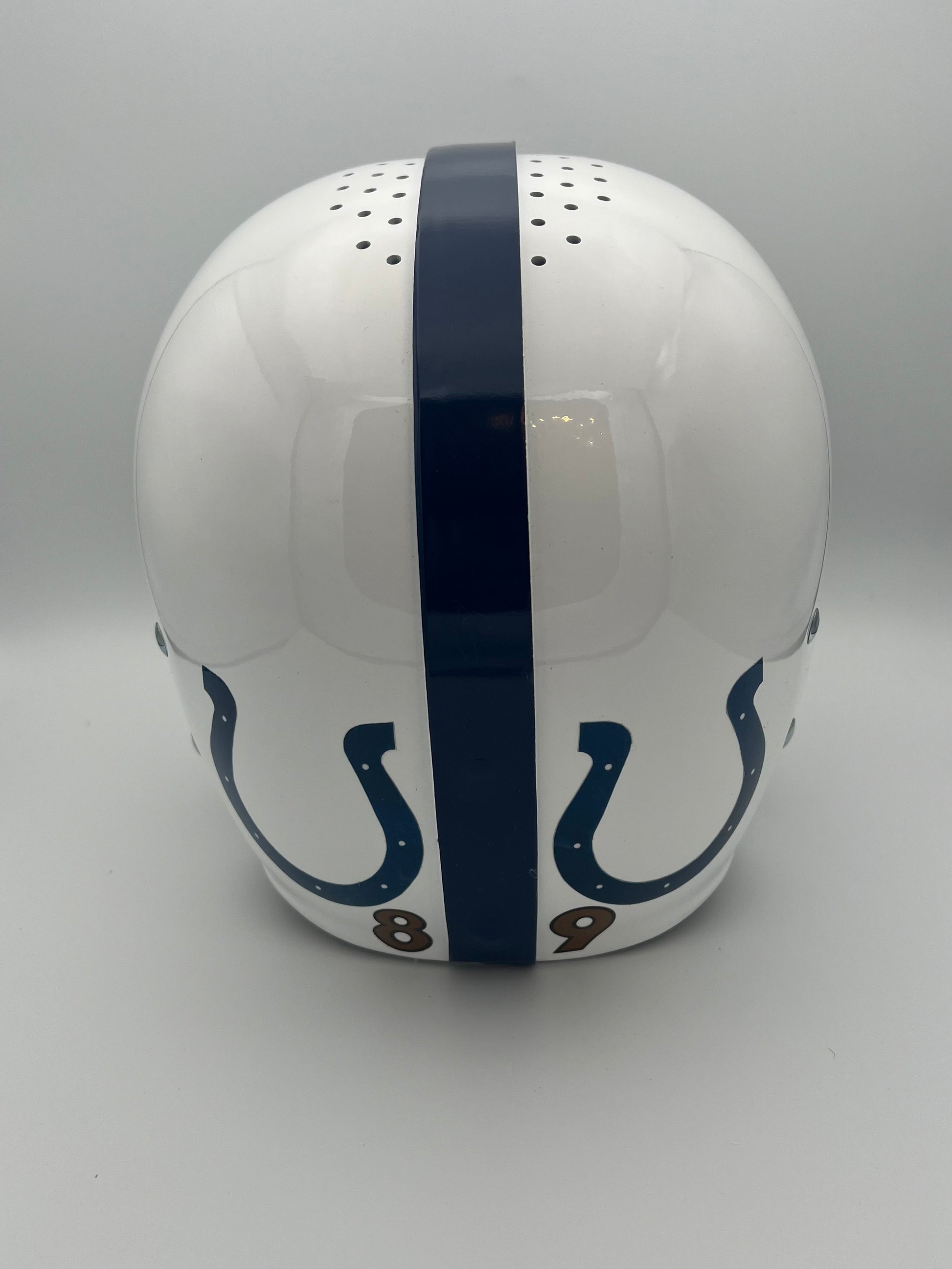 RK4 Vintage 1956 Style Baltimore Colts Suspension Football Helmet Gino Marchetti Sports Mem, Cards & Fan Shop:Game Used Memorabilia:Football-NFL:Helmet WESTBROOKSPORTSCARDS