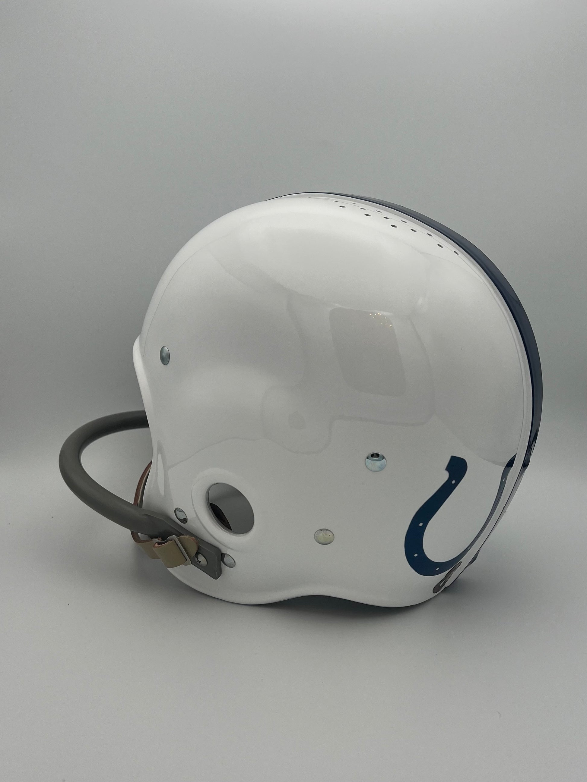 RK4 Vintage 1956 Style Baltimore Colts Suspension Football Helmet Gino Marchetti Sports Mem, Cards & Fan Shop:Game Used Memorabilia:Football-NFL:Helmet WESTBROOKSPORTSCARDS