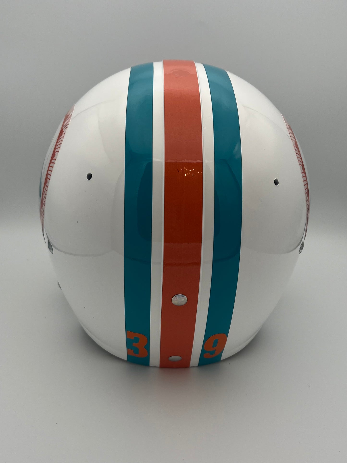 TK2 Style Custom Football Helmet Miami Dolphins Larry Csonka Dungard Facemask Sports Mem, Cards & Fan Shop:Autographs-Original:Football-NFL:Helmets WESTBROOKSPORTSCARDS