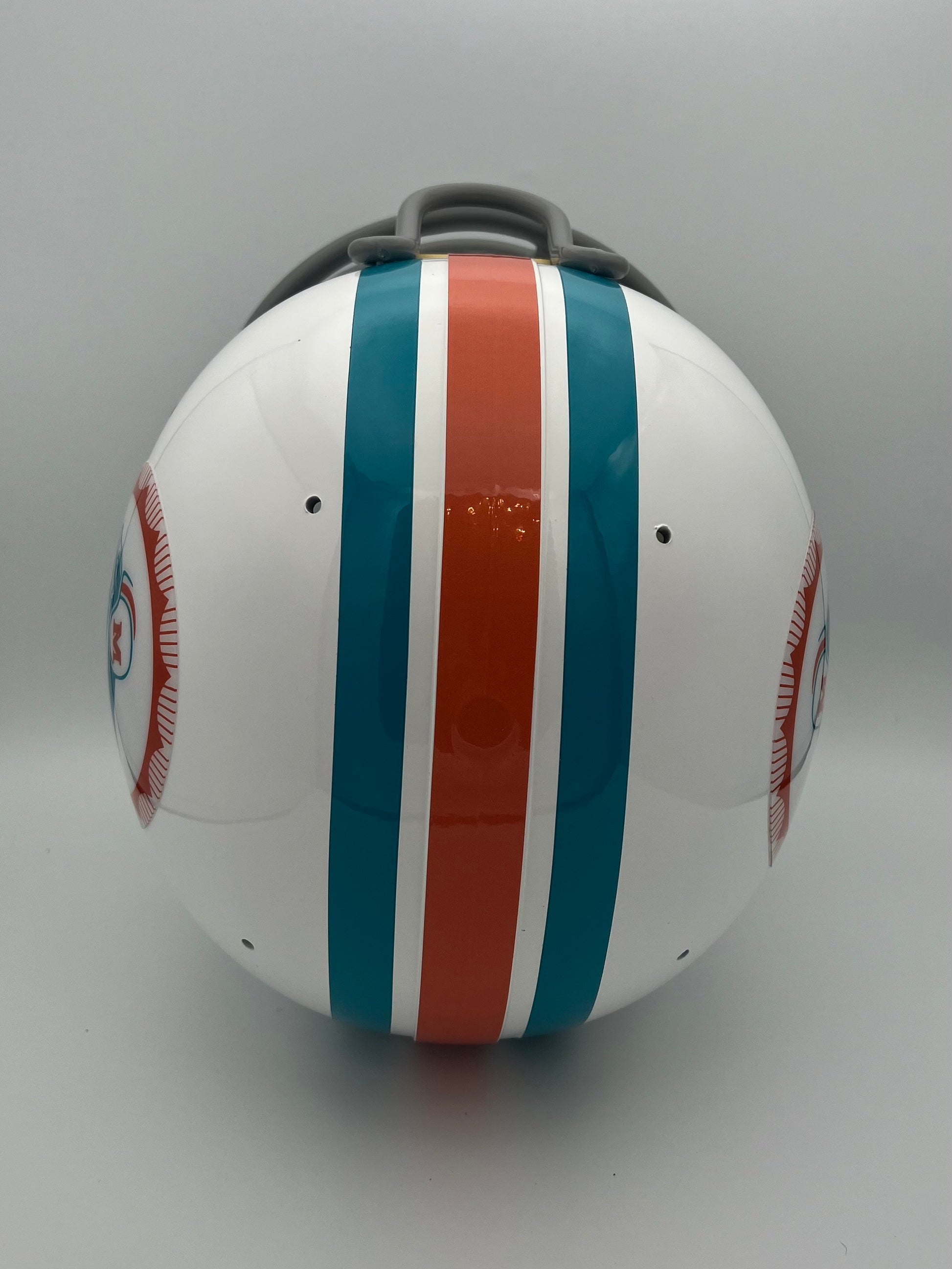 TK2 Style Custom Football Helmet Miami Dolphins Larry Csonka Dungard Facemask Sports Mem, Cards & Fan Shop:Autographs-Original:Football-NFL:Helmets WESTBROOKSPORTSCARDS