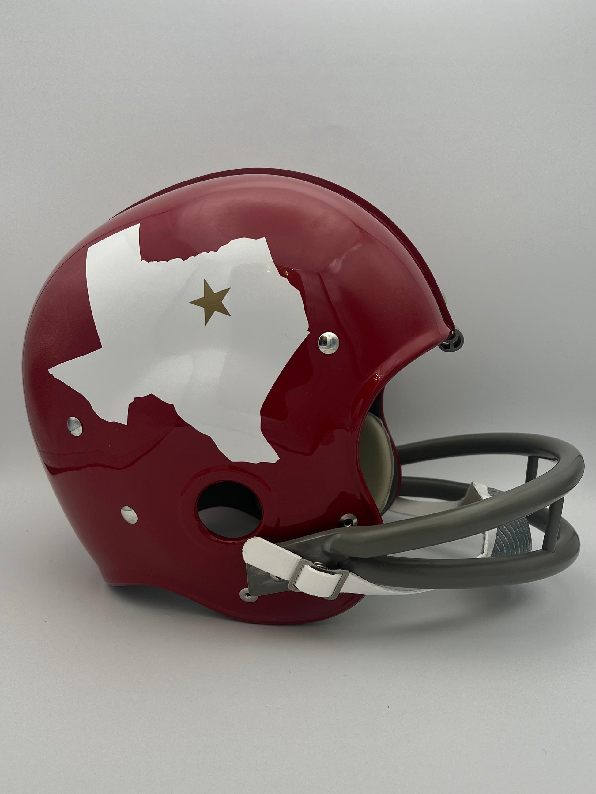 RK2 Vintage Style 1960-62 Dallas Texans Football Helmet Original AFL Team Sports Mem, Cards & Fan Shop:Game Used Memorabilia:Football-NFL:Helmet WESTBROOKSPORTSCARDS
