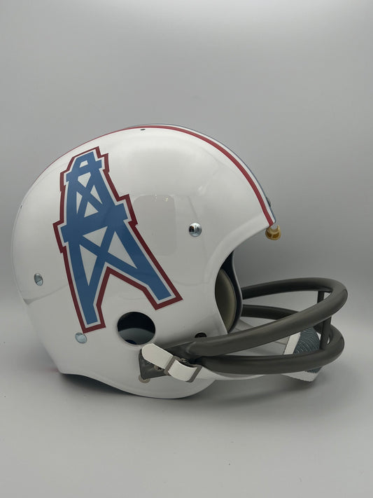 Custom TK2 Style Football Helmet- 1975 Houston Oilers Billy White Shoes Johnson Sports Mem, Cards & Fan Shop:Fan Apparel & Souvenirs:Football-NFL Riddell   