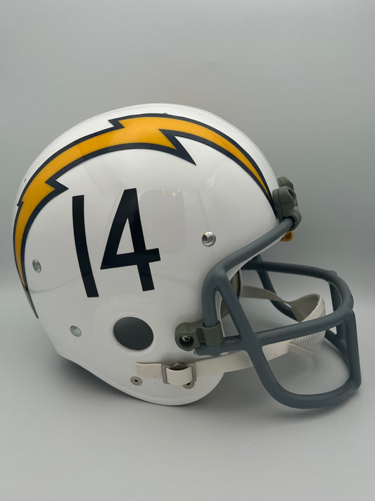 TK2 Vintage Style San Diego Chargers Football Helmet Dan Fouts Rookie Sports Mem, Cards & Fan Shop:Game Used Memorabilia:Football-NFL:Helmet WESTBROOKSPORTSCARDS