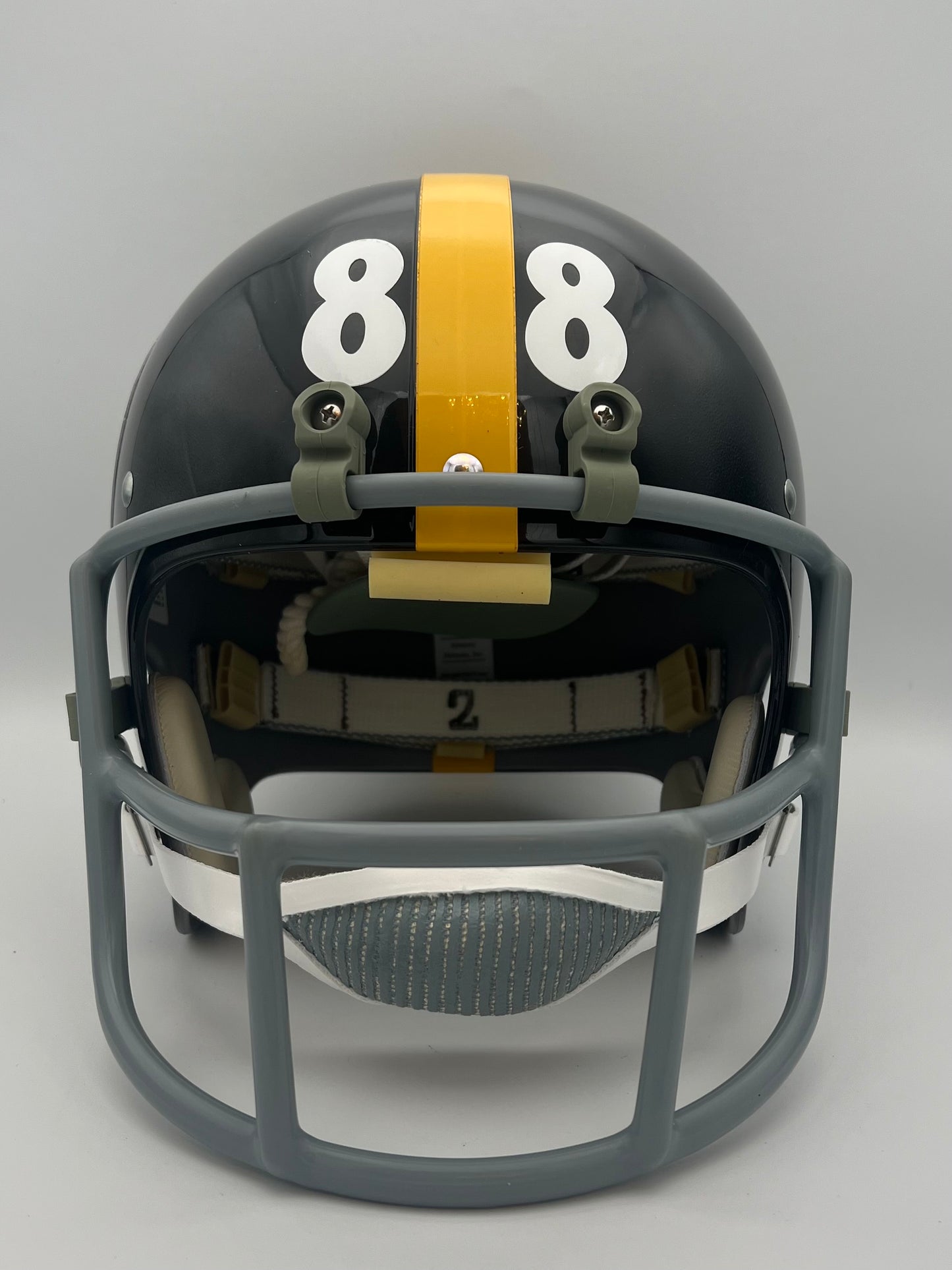 TK2 Style Custom Football Helmet Pittsburgh Steelers Lynn Swann OPO Facemask Sports Mem, Cards & Fan Shop:Autographs-Original:Football-NFL:Helmets WESTBROOKSPORTSCARDS