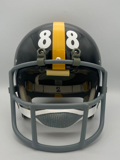 TK2 Style Custom Football Helmet Pittsburgh Steelers Lynn Swann OPO Facemask Sports Mem, Cards & Fan Shop:Autographs-Original:Football-NFL:Helmets WESTBROOKSPORTSCARDS   