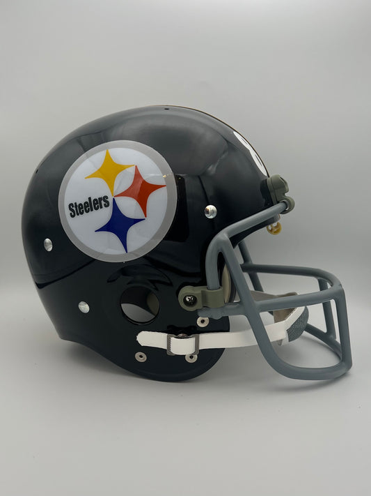 TK2 Style Custom Football Helmet Pittsburgh Steelers Lynn Swann OPO Facemask Sports Mem, Cards & Fan Shop:Autographs-Original:Football-NFL:Helmets WESTBROOKSPORTSCARDS