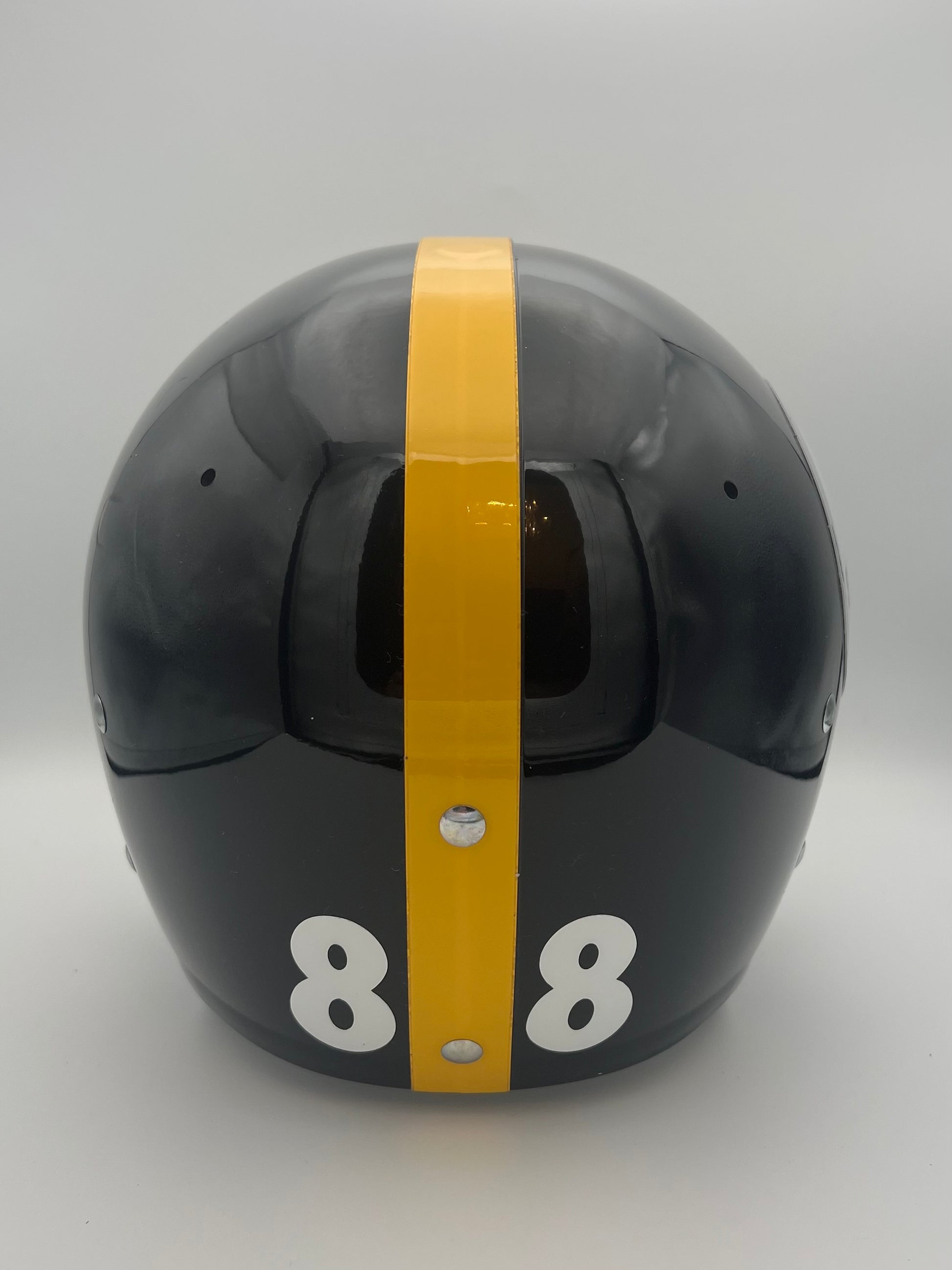 TK2 Style Custom Football Helmet Pittsburgh Steelers Lynn Swann OPO Facemask Sports Mem, Cards & Fan Shop:Autographs-Original:Football-NFL:Helmets WESTBROOKSPORTSCARDS