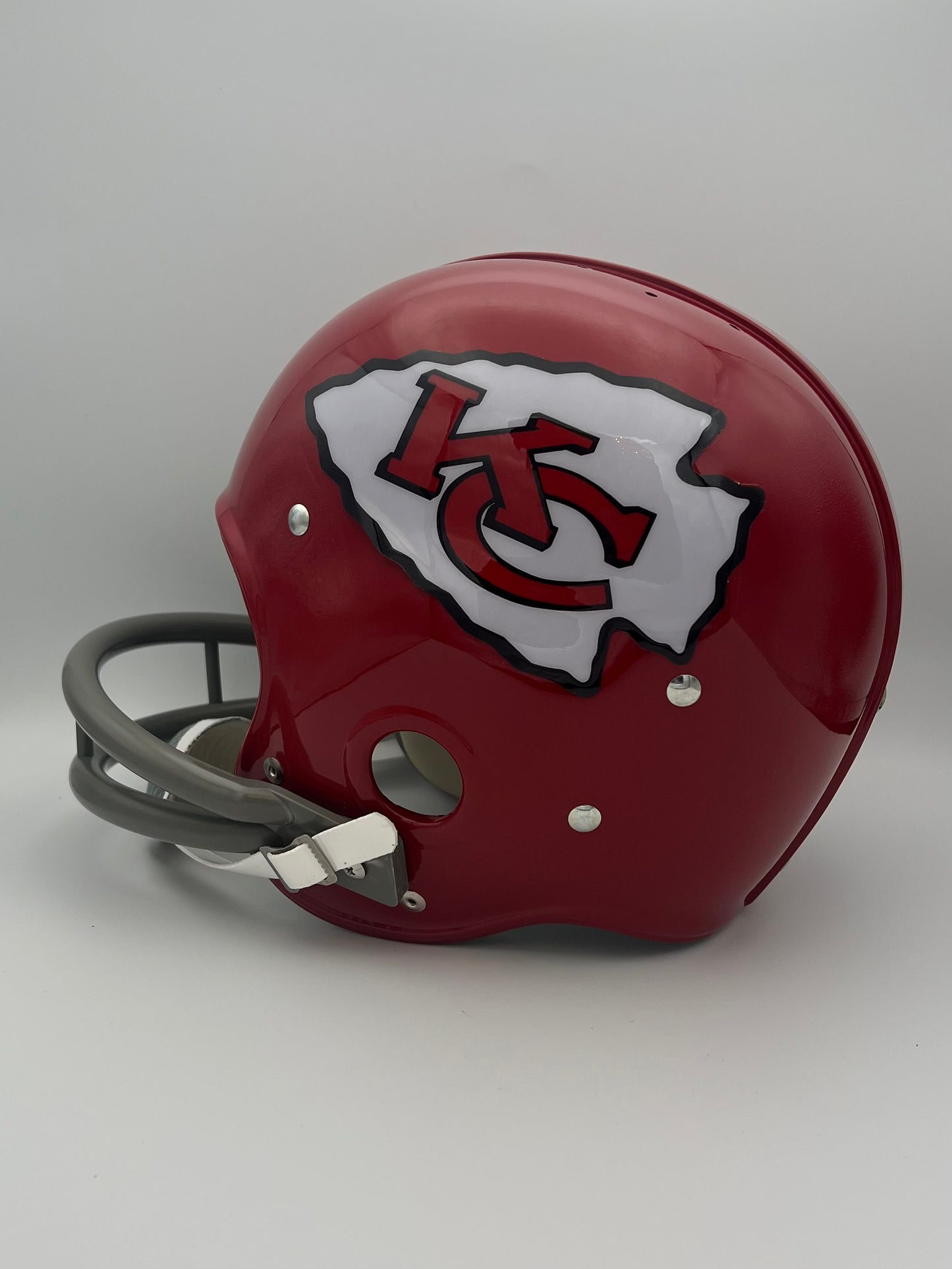 RK Vintage Style Kansas City Chiefs Football Helmet Len Dawson Super Bowl IV 4 Sports Mem, Cards & Fan Shop:Game Used Memorabilia:Football-NFL:Helmet WESTBROOKSPORTSCARDS